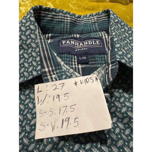 Panhandle Rough Stock Boy's Large 6 Pearl Snap Western Shirt Rodeo Southwestern - Picture 6 of 6